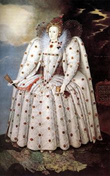 Marcus Il Giovane Gheeraerts : Portrait of Queen Elisabeth I